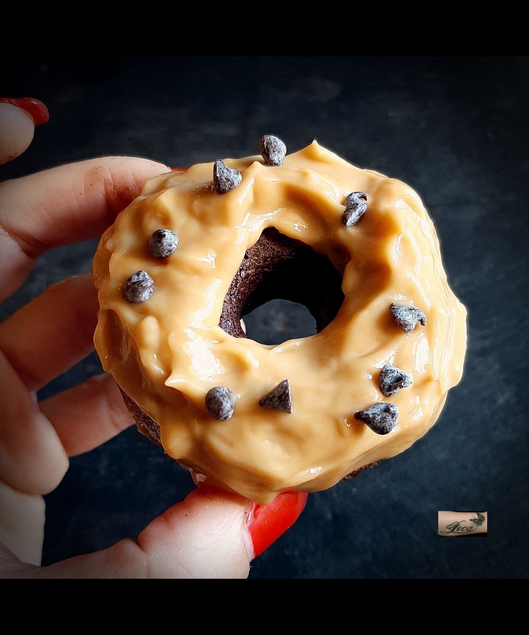 Donuts al Cacao e Caramello