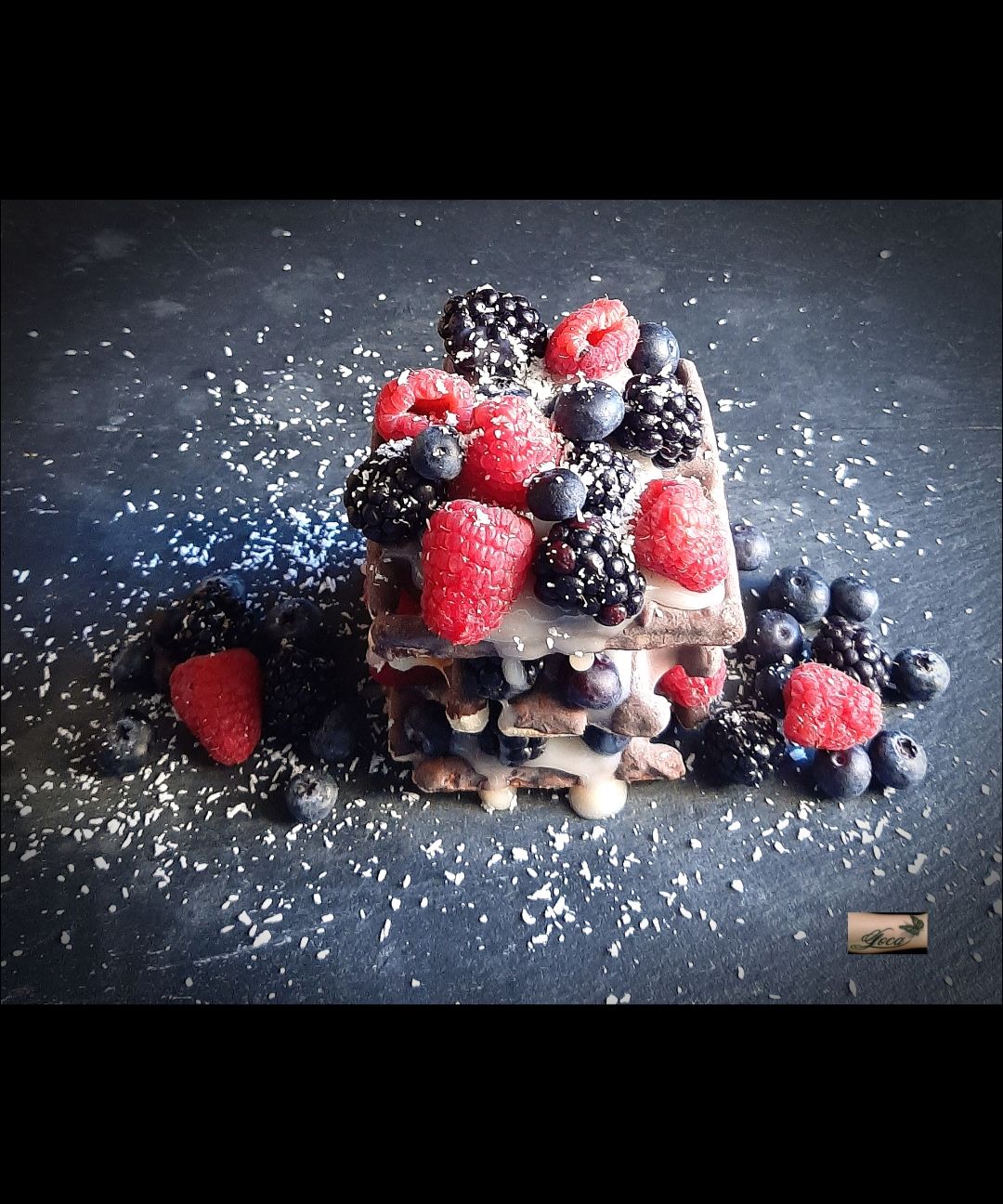 Choco Waffle Cocco e Frutti di Bosco