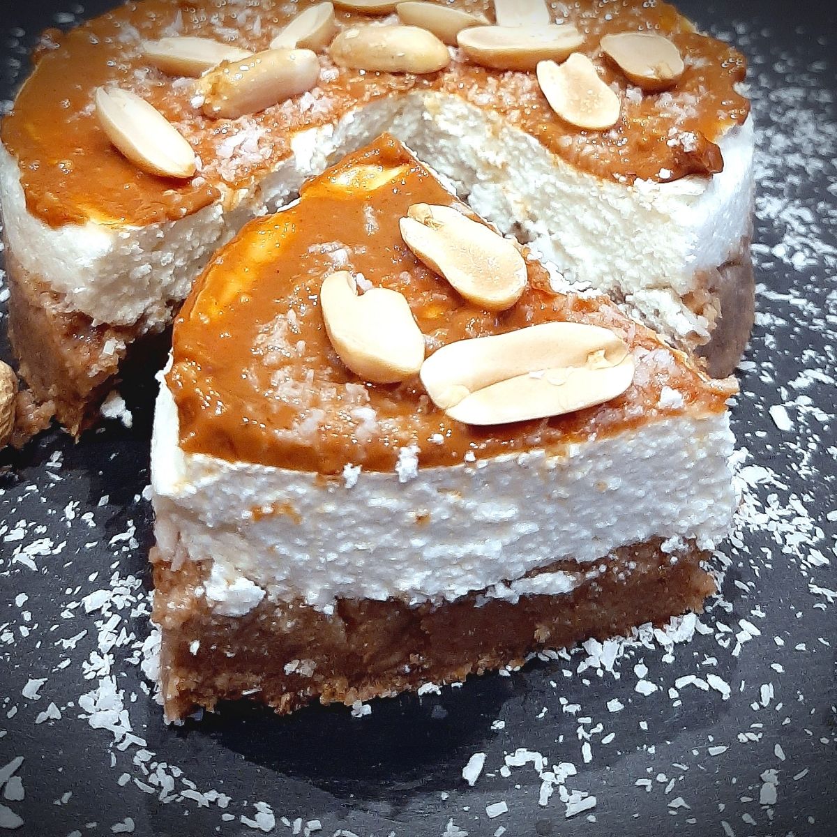 Cheesecake Cocco, Arachidi e Caramello