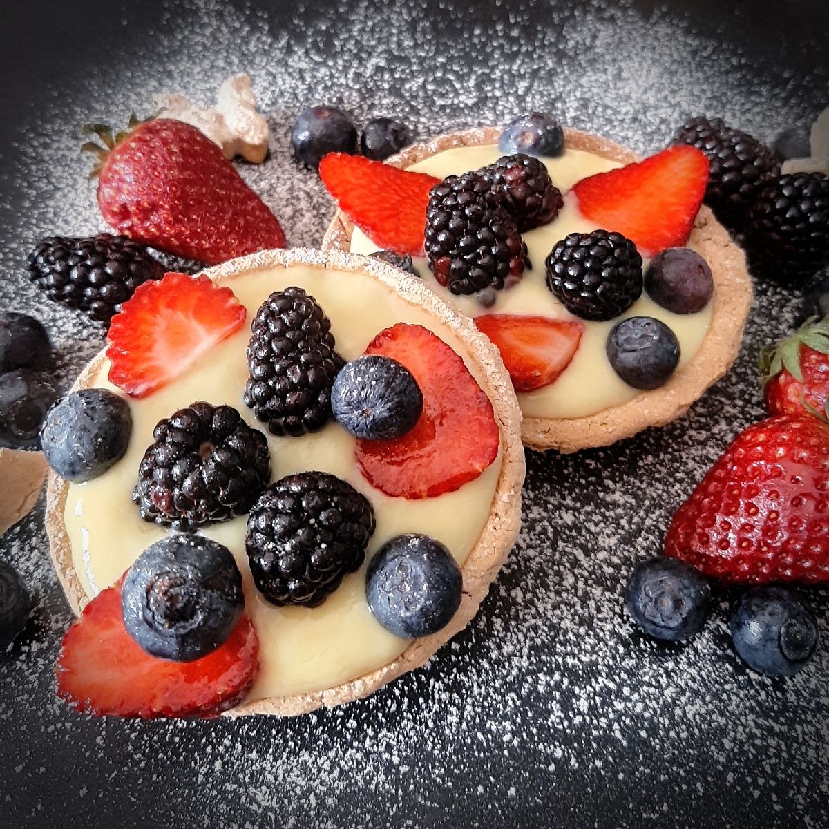 Crostatine Vaniglia e Frutta
