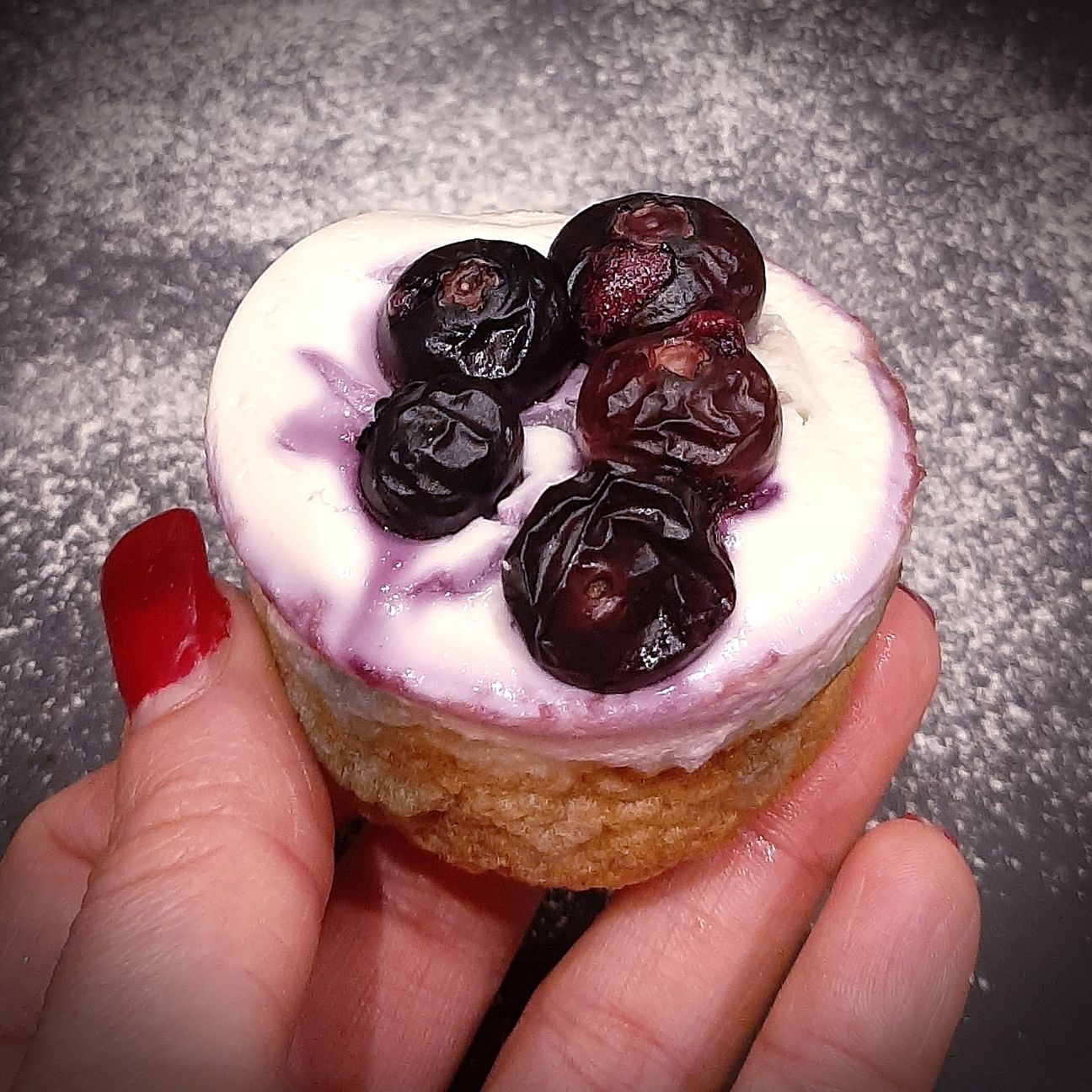 Muffin Cheesecake ai Mirtilli