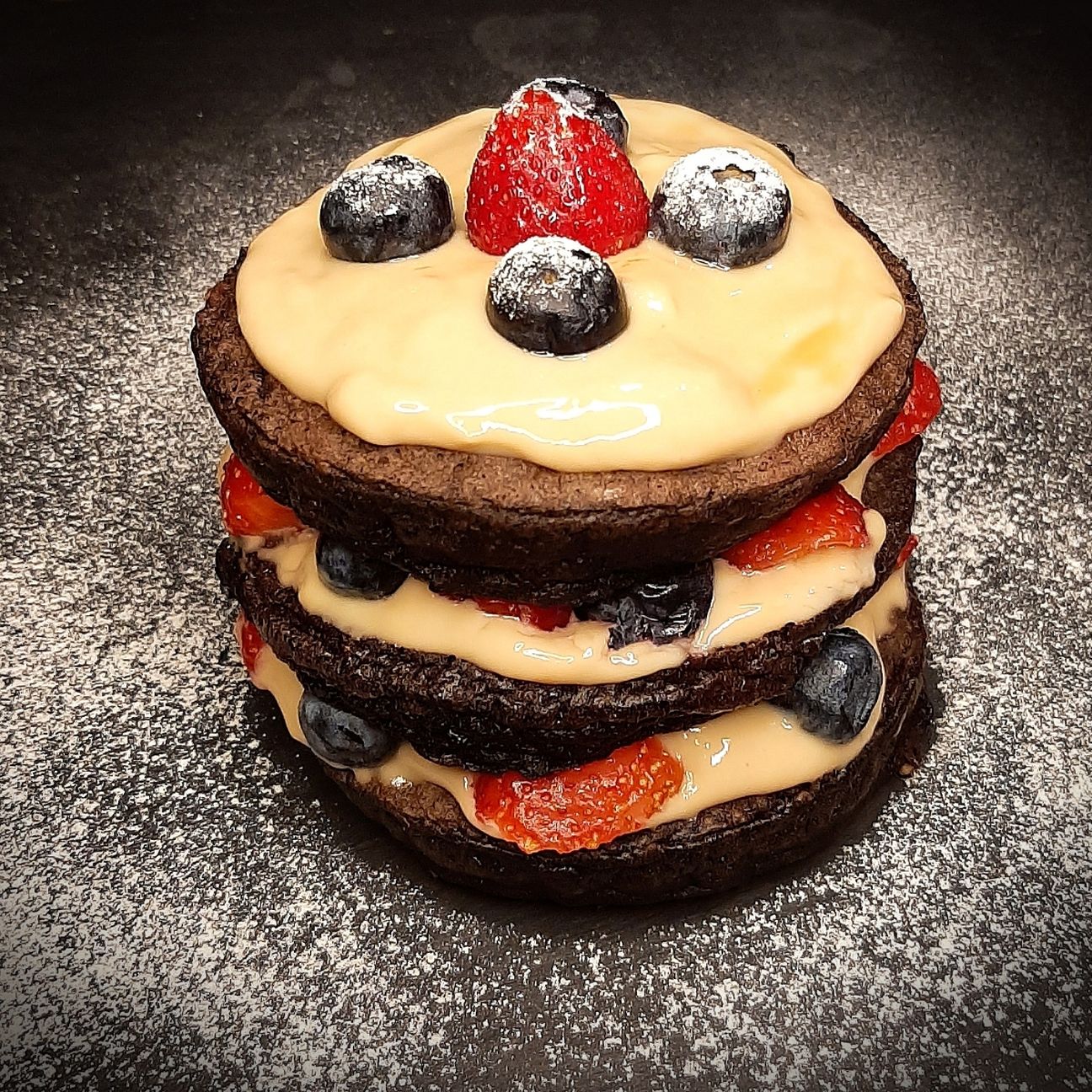 Choco Pancake Caramello e Frutta