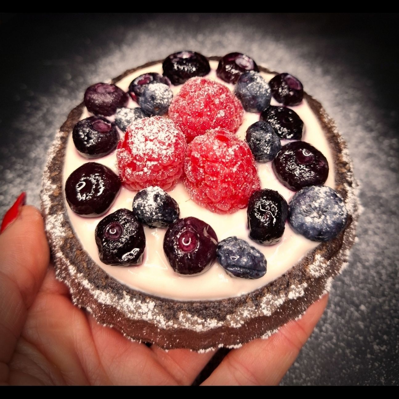 Crostatine Morbide Cacao, Vaniglia e Frutti di Bosco