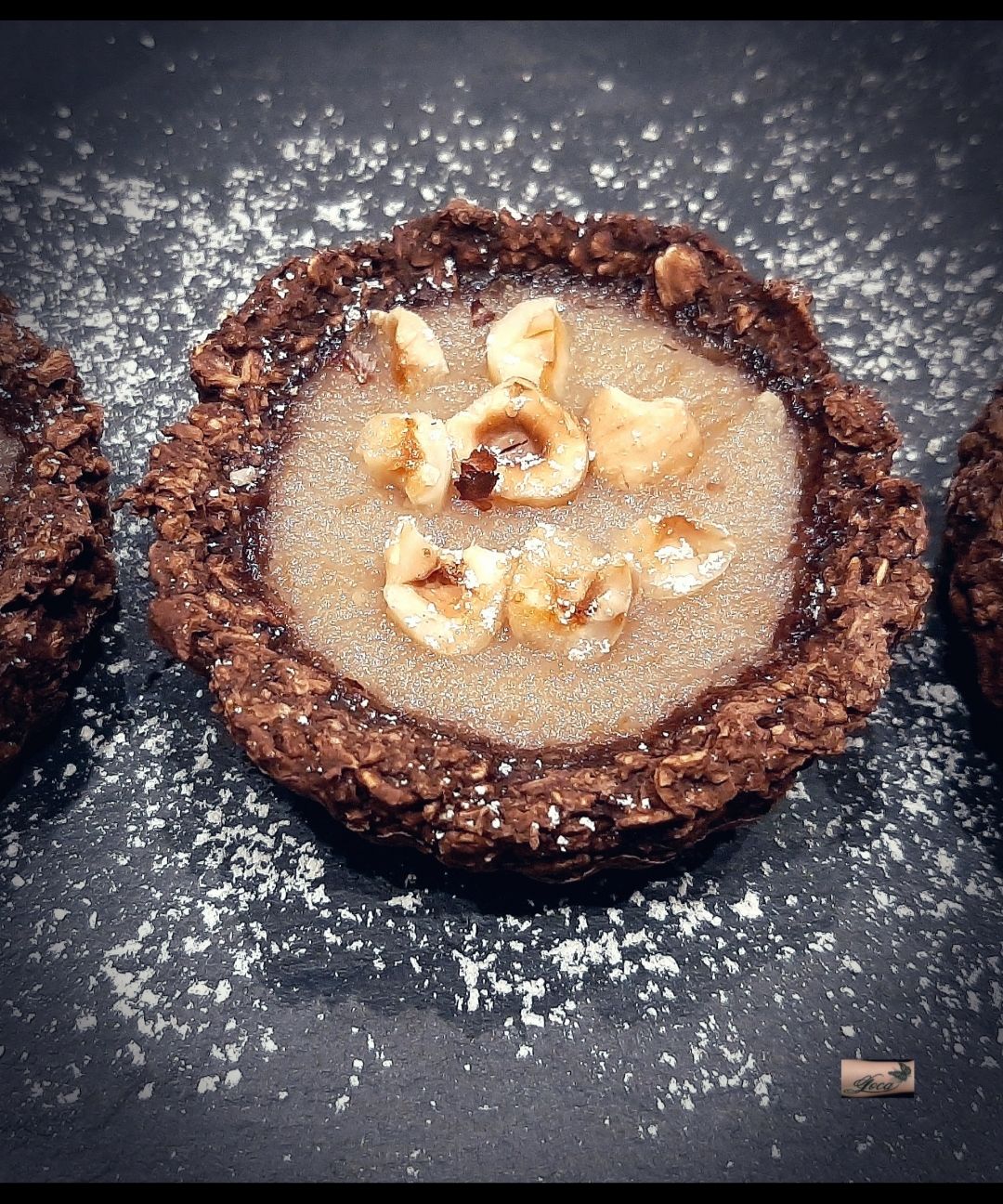 Tartellette Cacao, Pere e Nocciole