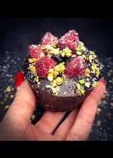 Ricetta Muffin Cacao, Lamponi e Pistacchi