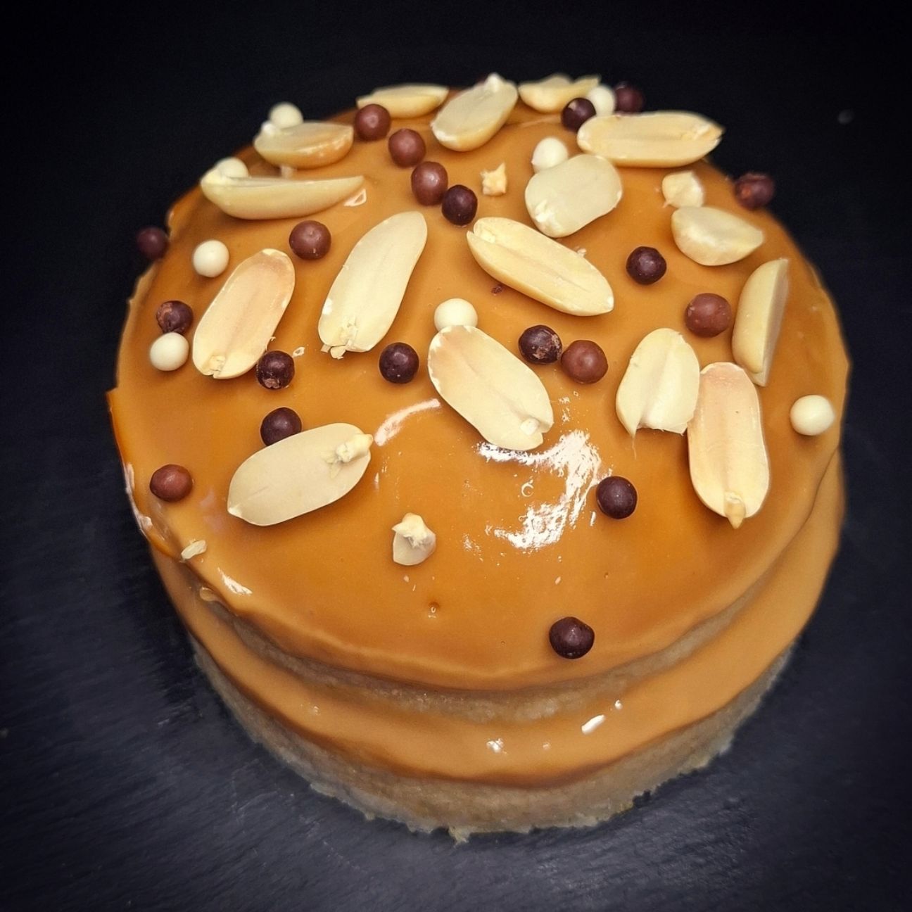 Torta Arachidi e Caramello