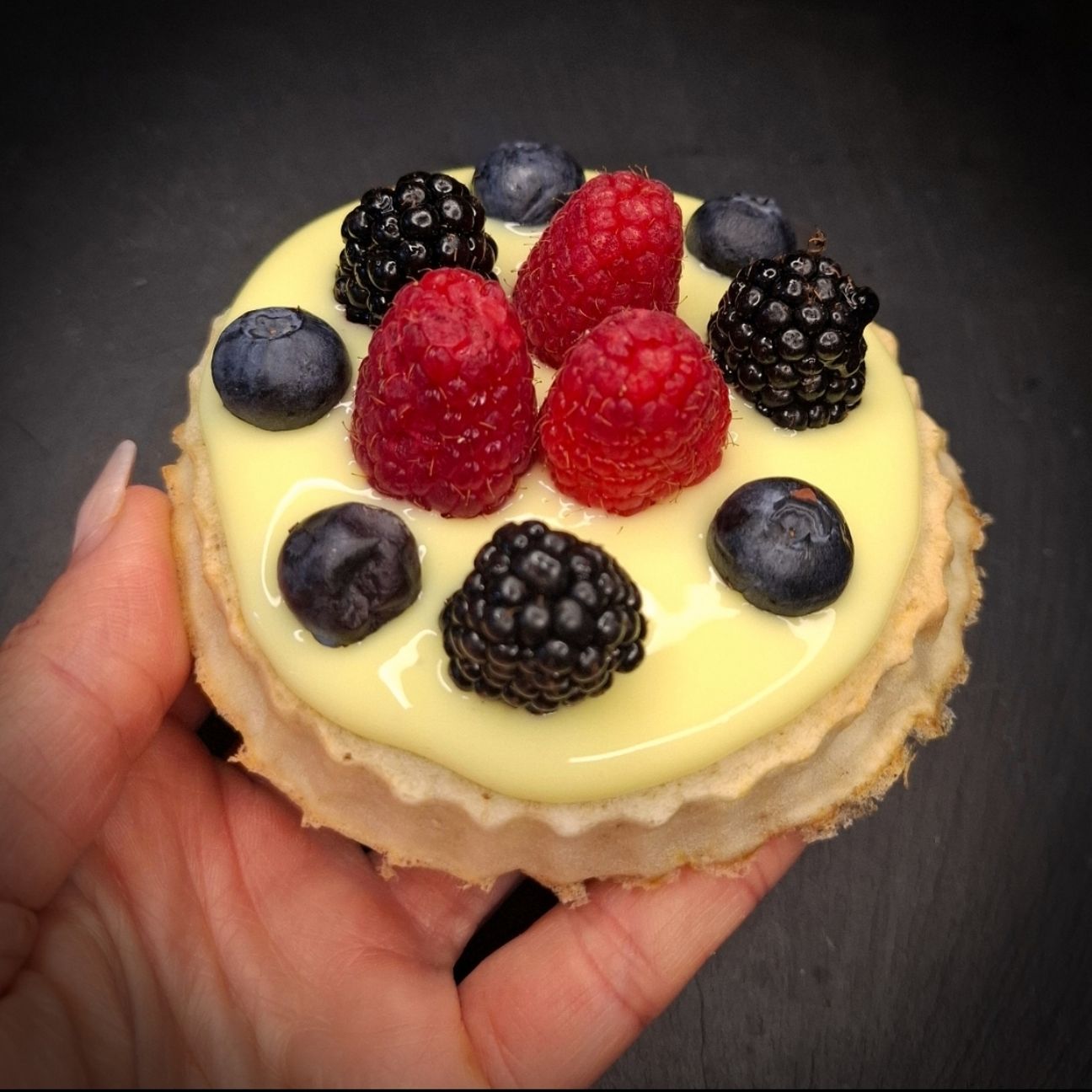 Crostatine Morbide Vaniglia e Frutti di Bosco