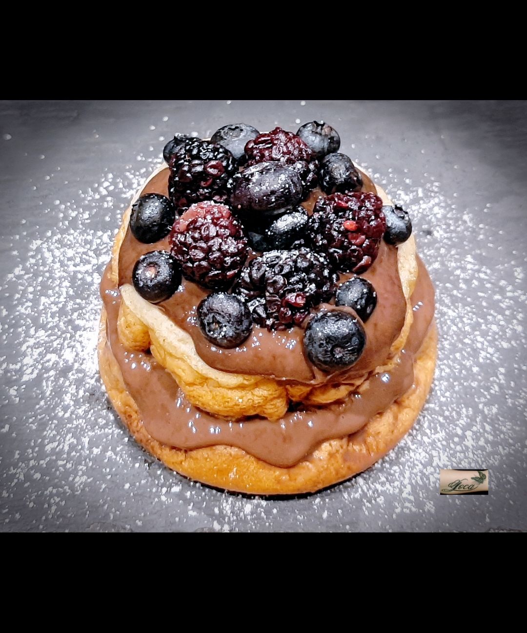 Tortina Vaniglia, Cioccolato e Frutti Neri