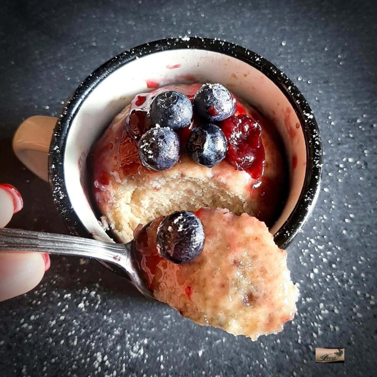 Mug Cake ai Frutti di Bosco