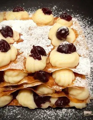 Ricetta Fillofoglie Vaniglia e Amarene di Loca