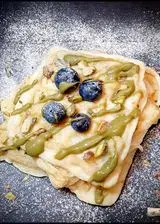 Ricetta Waffle Pistacchio e Mirtilli