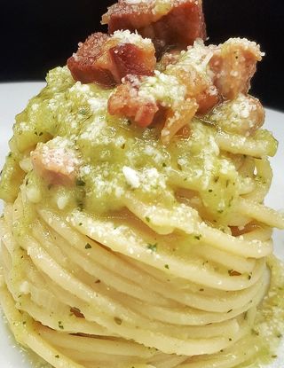 Spaghettone In Crema Di Zucchine - Al.ta Cucina | Secondo_zio_claudio