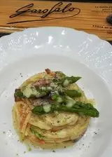 Ricetta Spaghetti chitarra alla Gricia con asparagi