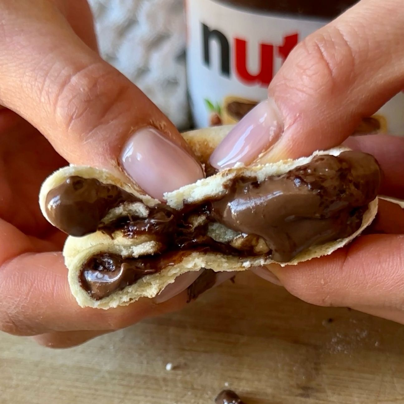 FOCACCINE ALLA NUTELLA IN PADELLA