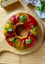 Ricetta Ciambella fredda di peperoni con ripieno di Cremosissimo L’originale Bergader