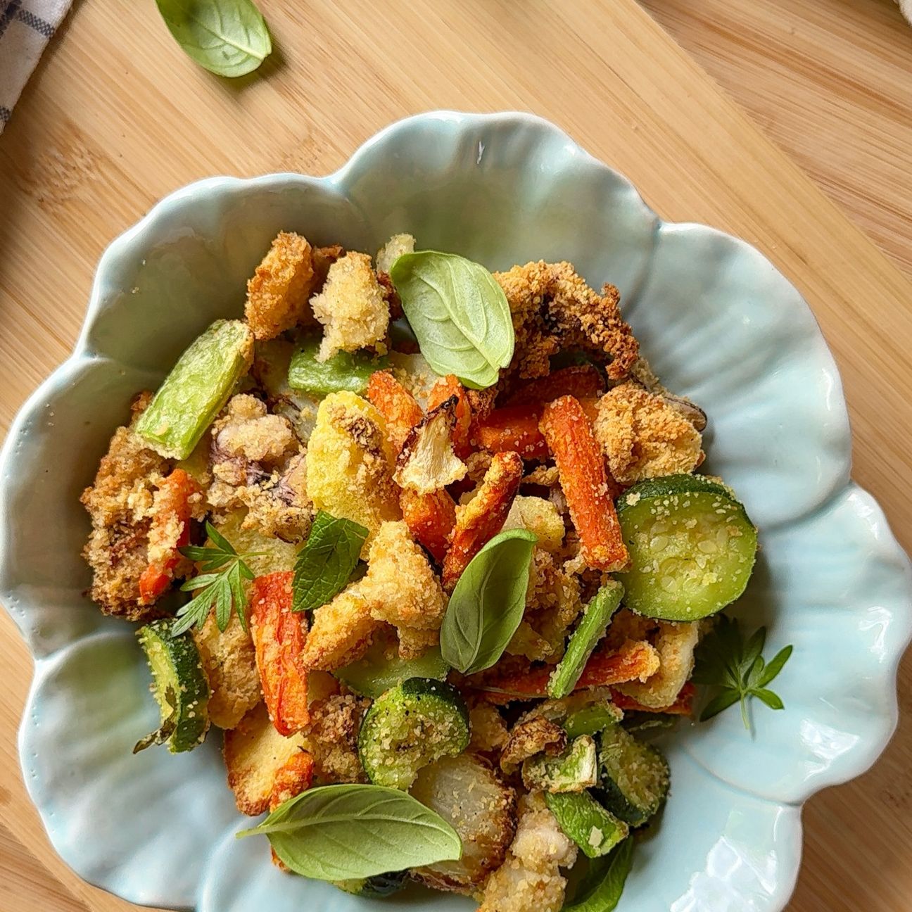 Calamari gratinati con Contorno Armonia Orogel