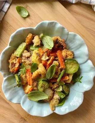 Ricetta Calamari gratinati con Contorno Armonia Orogel di unfilodolio