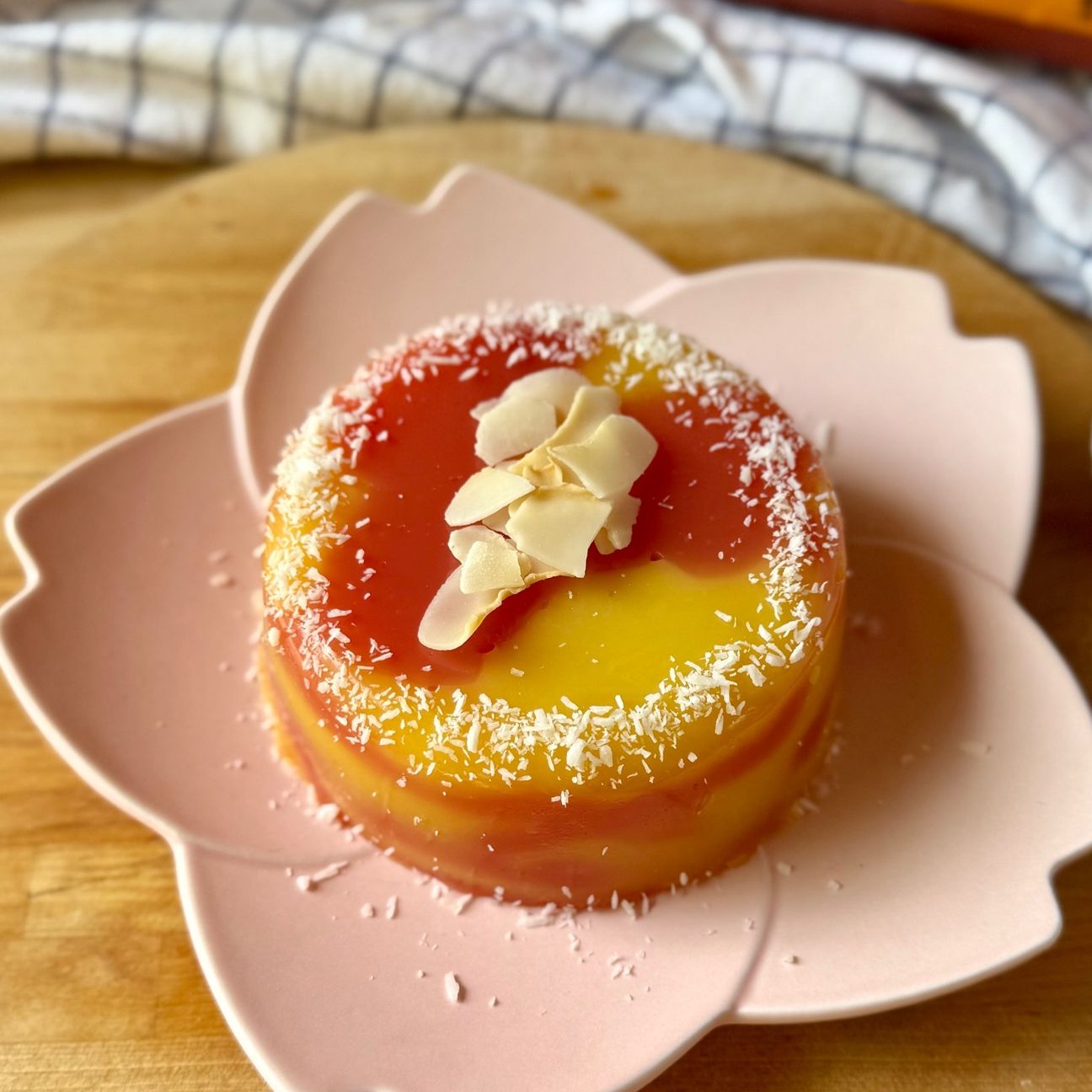 Budino colorato senza zuccheri aggiunti