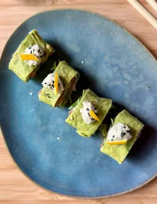 Ricetta Fake sushi ripieno con Edelblu Cream Bergader di unfilodolio