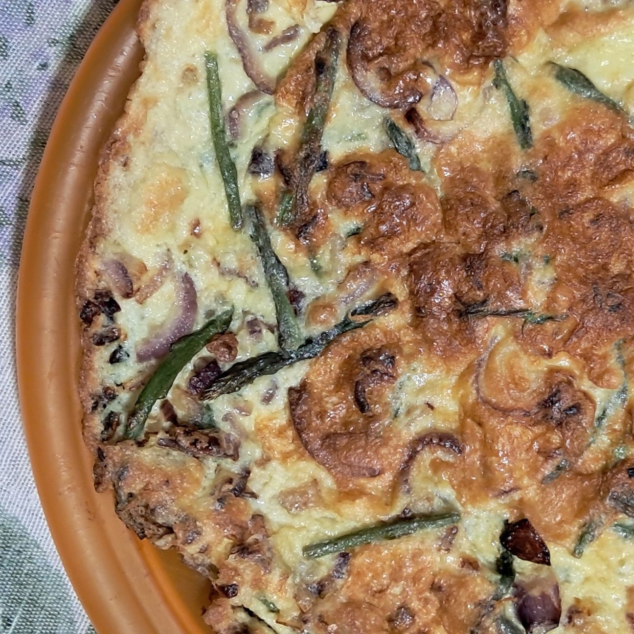 Frittata asparagi e cipolle