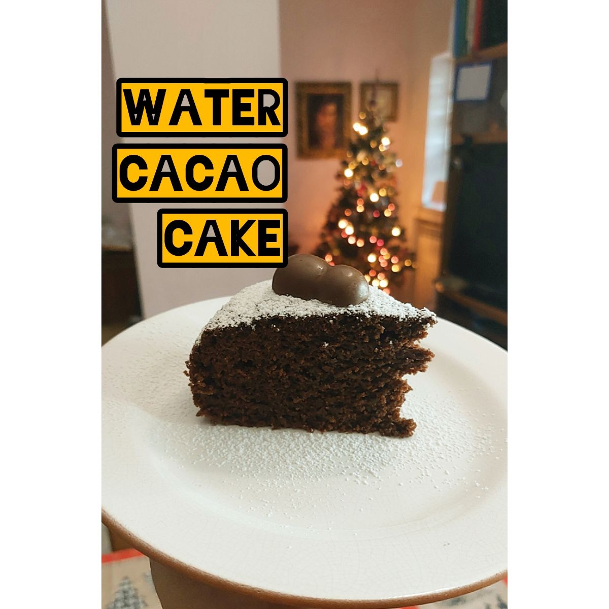 Torta all'acqua e cacao