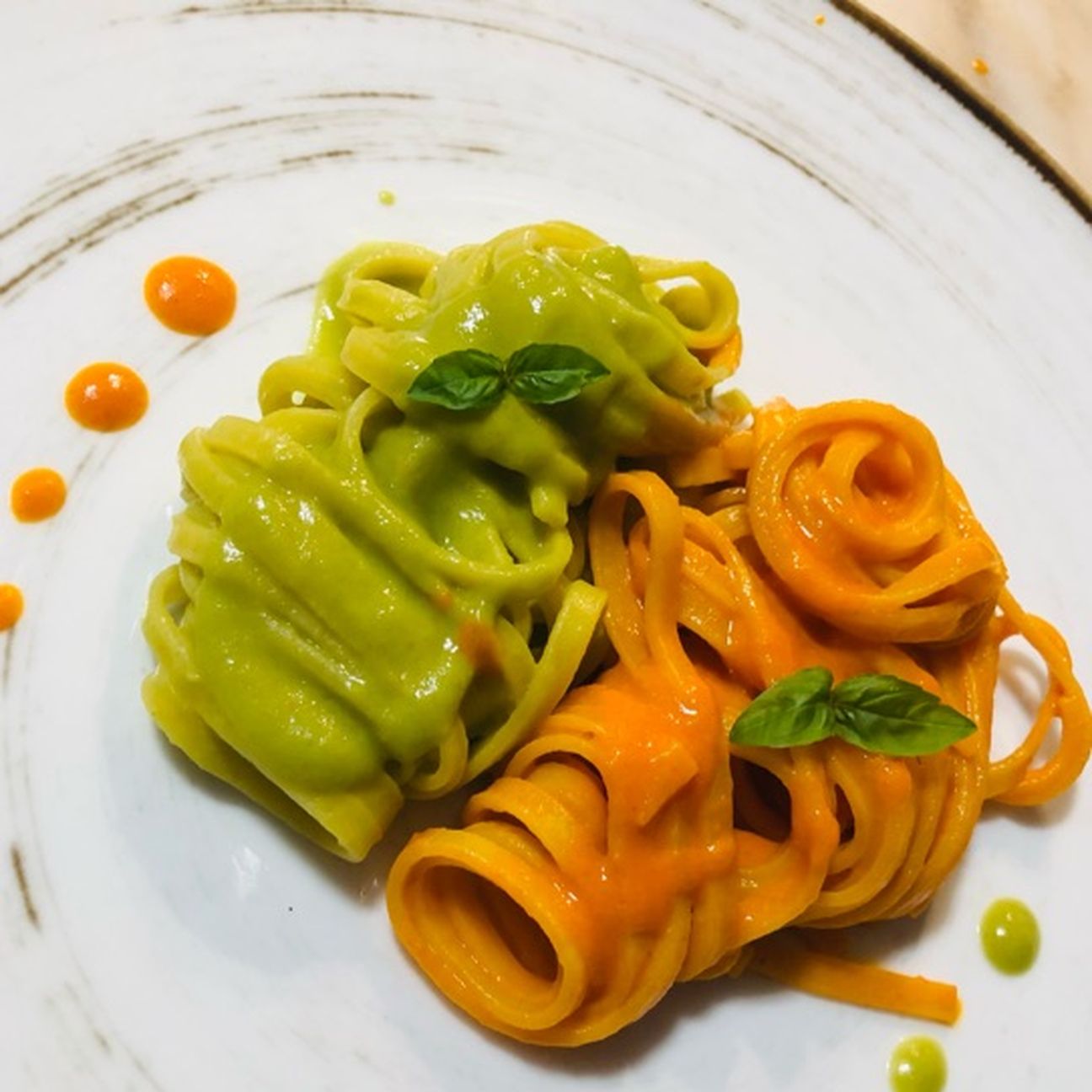Linguine ai due peperoni