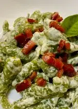 Ricetta Spatzle
agli spinaci con panna e crudo croccante