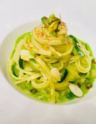 Ricetta Linguine con salsa di zucchine e pistacchi di Stefano75