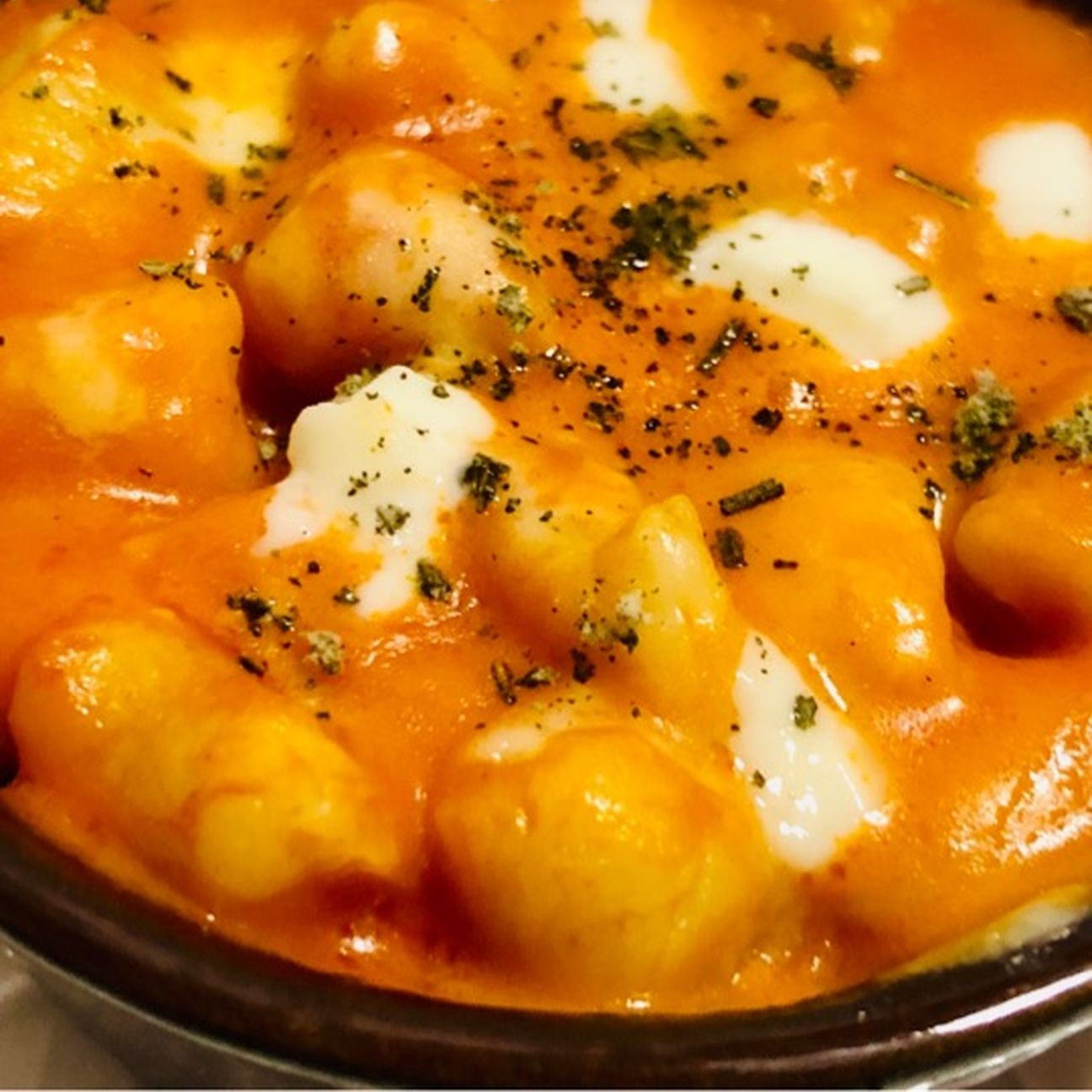 Gnocchi di ricotta pomodoro e mozzarella