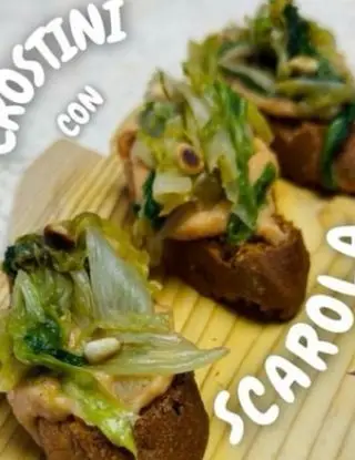 Ricetta Crostini con scarola di Musicaperilpalato