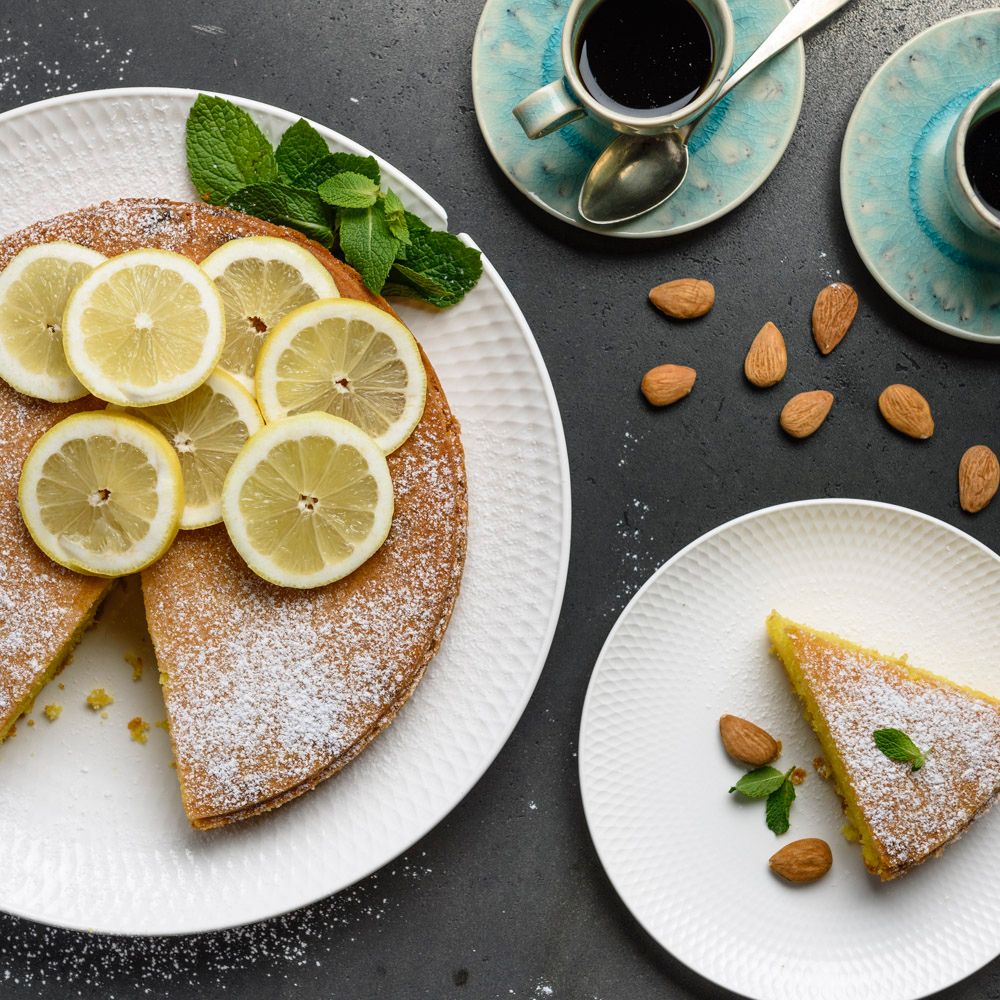 Torta caprese al limone