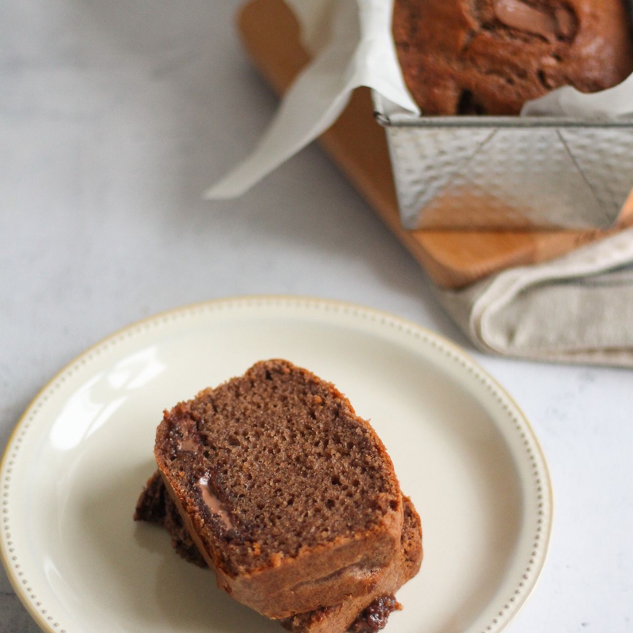Plumcake con mascarpone e cioccolato al latte
