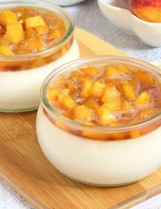 Ricetta Panna cotta con Pesche caramellate di Lericettedivane