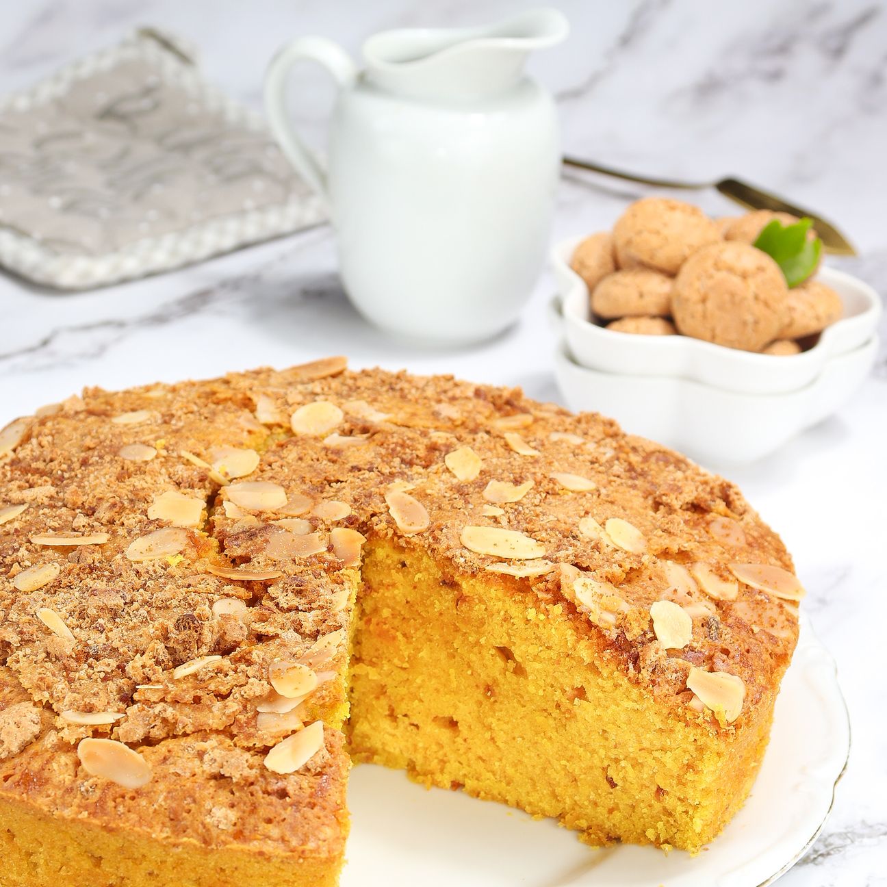 Torta zucca e amaretti