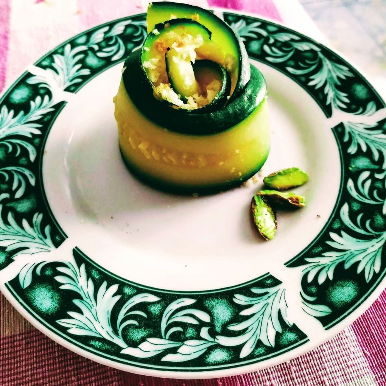 Abbracci di zucchine con crema di patate