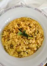Ricetta Risotto con zucchine, piselli e zafferano