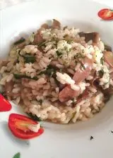 Ricetta Risotto ai funghi e rucola