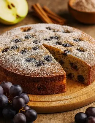 Ricetta Torta morbida con uva, farina di castagne e succo di mela di lastanzadeisapori