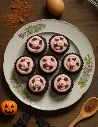 Ricetta Cupcakes al cacao con crema al formaggio, mirtillo e matcha di lastanzadeisapori