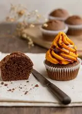 Ricetta Cupcakes al cacao con frosting arancione al mascarpone e philadelphia