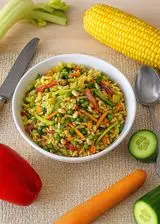 Ricetta Insalata di riso con verdure croccanti