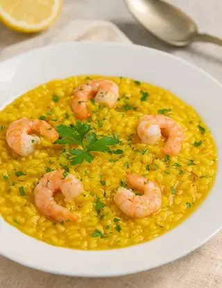 Ricetta Risotto ai gamberetti e zafferano di lastanzadeisapori