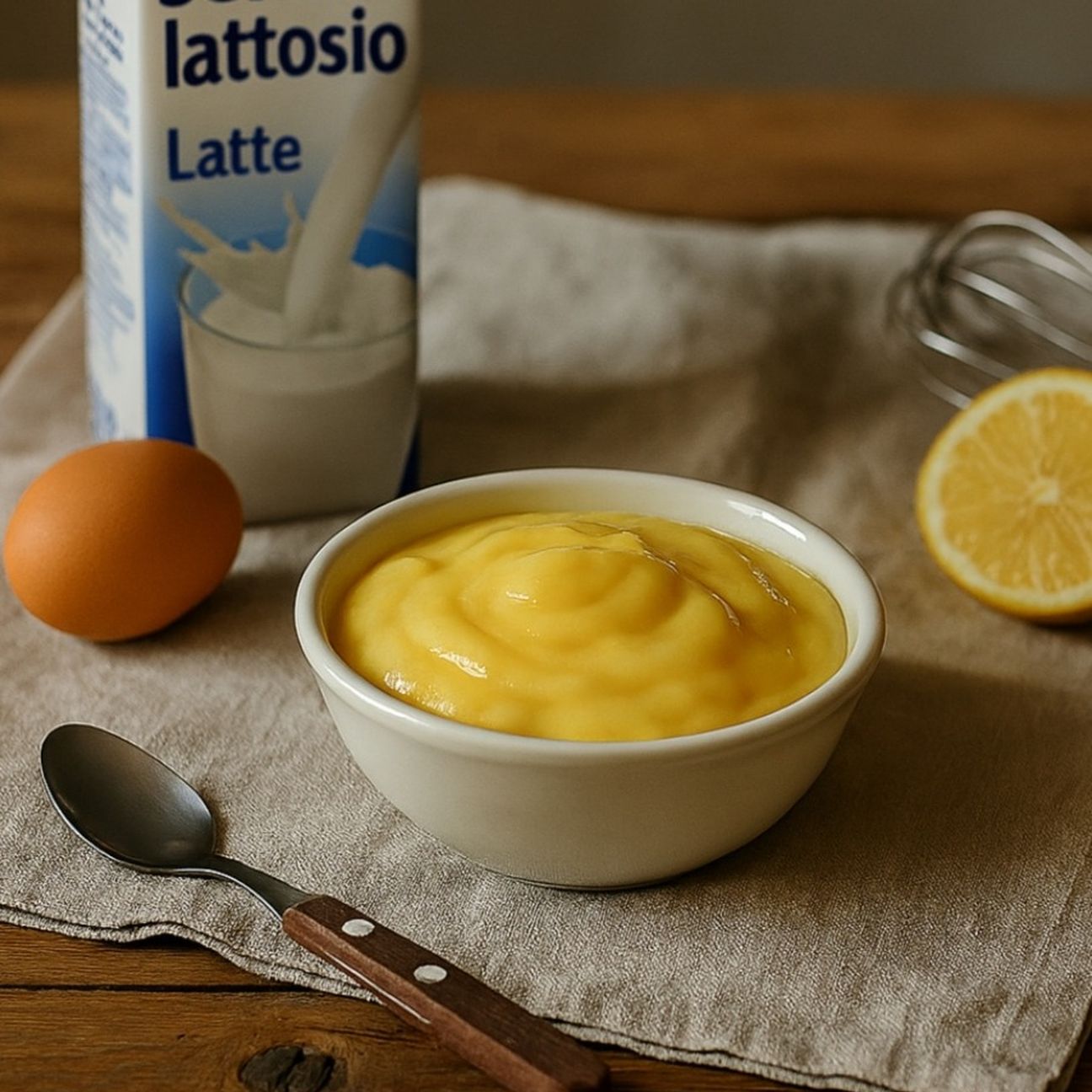 Crema pasticcera senza lattosio