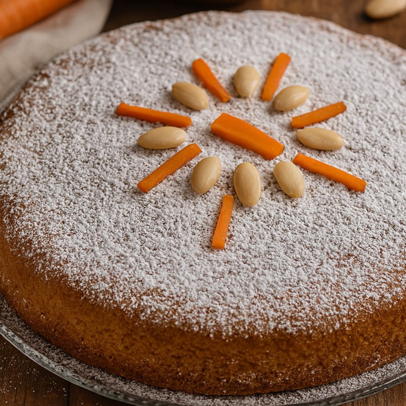Torta di carote senza uova