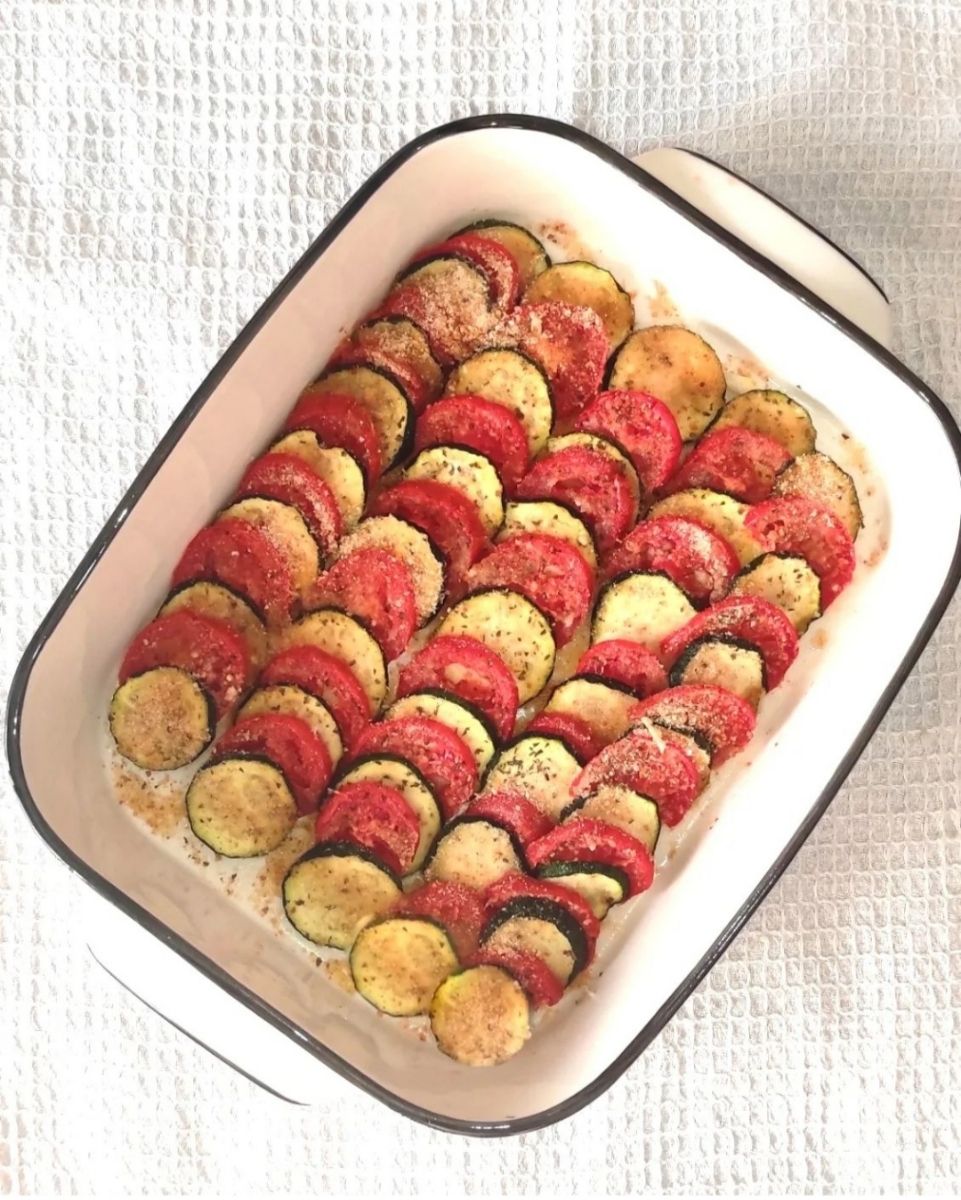 Verdure gratinate al microonde
