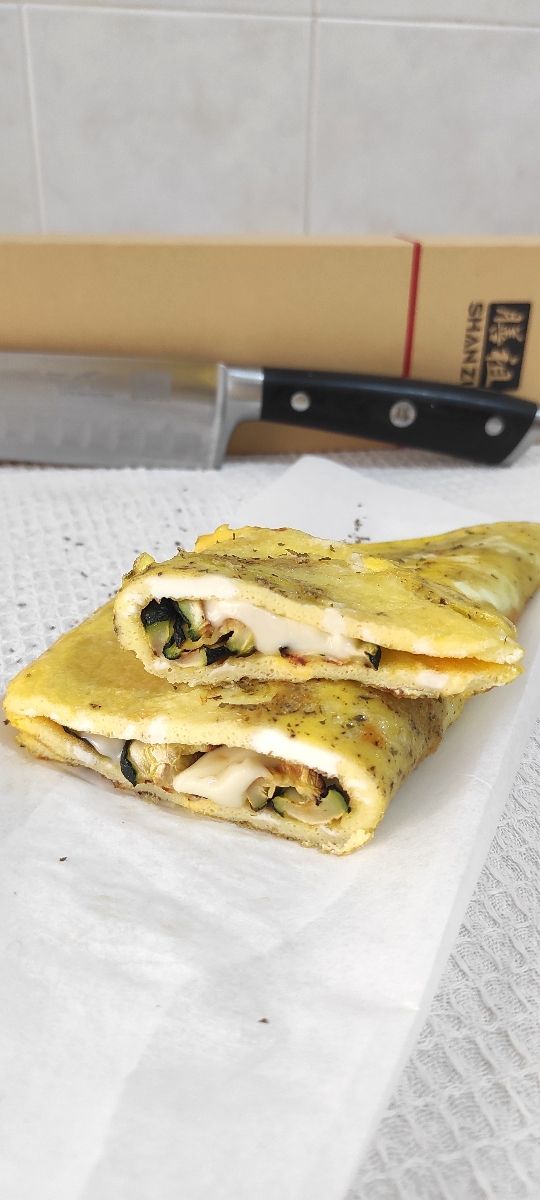 Frittata ripiena di zucchine e Galbanino