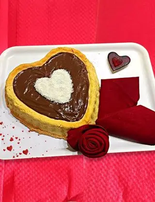 Ricetta Crostata di San Valentino con ganache al cioccolato e cocco. di Sweet1986.86