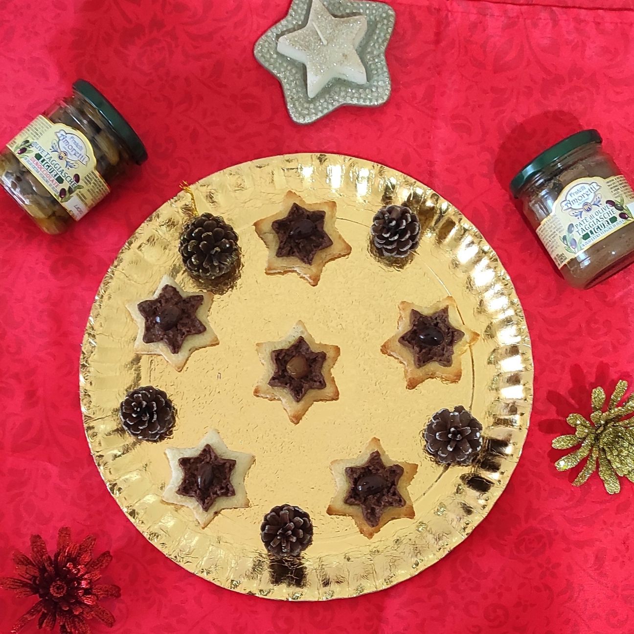 Crostini con patè di olive taggiasche