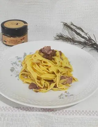 Ricetta Tagliatelle con crema di funghi porcini ai 3 tartufi e salsiccia di Sweet1986.86