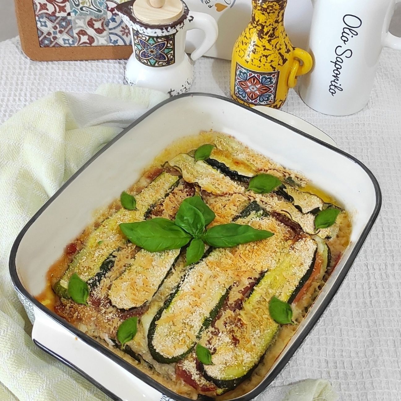 Parmigiana bianca di zucchine
